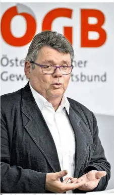  ??  ?? ÖGB-Chef Katzian will Entlastung für Arbeitnehm­er „rasch umsetzen“