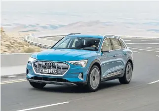  ??  ?? Audi’s new e-tron, left, has been nominated for the overall as well as the World Green Car award. Below: The XC40 is one of two Volvos on the 2019 World Car Awards shortlist.