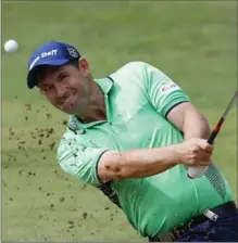  ?? ASSOCIATED PRESS FILE PHOTO ?? Padraig Harrington was struck in the elbow doing a clinic, causing him to pull out of the FedEx St. Jude Classic this week.