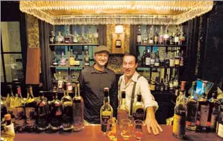  ?? Allen J. Schaben Los Angeles Times ?? ANDREW ABRAHAMSON and Pedro Shanahan helped select Irish whiskeys for Bar Jackalope.
