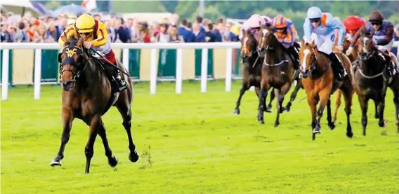  ?? Picture: Racing Post ?? LIGHTNING FAST. Lady Aurelia represents USA trainer Wes Ward in the King’s Stand Stakes on Day 1 of Royal Ascot tomorrow.