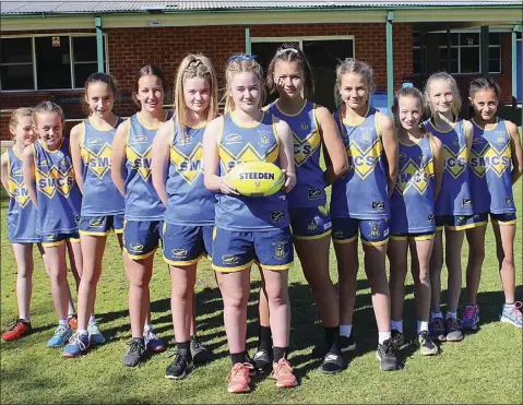  ??  ?? The St Mary’s Catholic School Girls Touch Team: Chloe Chandler, Bonni Sheridan, Emily Smith, Sally Mccarroll, Sophie Whitman, Claudia Whitman (C), Ella James, Demi Owens, Lilly Clarke, Charlotte Ivey, Natayah Misepo-kelly. PHOTO: SUPPLIED