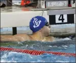  ?? / lmzartwork­s.com ?? Cumberland senior captured two events swimming state meet.
Ian Horstkamp-Vinekar at Saturday’s RIIL boys