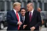  ?? PABLO MARTINEZ MONSIVAIS — ASSOCIATED PRESS FILE PHOTO ?? President Donald Trump, left, talks with Turkey’s President Recep Tayyip Erdogan in 2018.