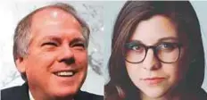  ?? AP ?? James Wolfe (left), former Senate Intelligen­ce Committee aide, and New York Times reporter Ali Watkins (right). Federal sleuths seized years’ worth of Watkins’ email and phone records.