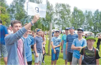  ??  ?? „Leinen los – mit Gott auf hoher See“, so heißt das Motto des Ministrant­enzeltlage­rs auf dem Wagnershof.