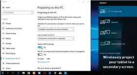  ??  ?? Wirelessly project
your tablet to a secondary screen.