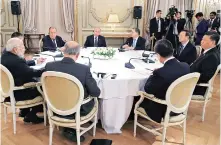  ?? PHOTO: REUTERS ?? Members of delegation­s led by Russia's President Vladimir Putin, China's President Xi Jinping and Prime Minister Narendra Modi attend a meeting on the sidelines of the G20 summit in Buenos Aires, Argentina