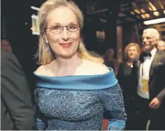  ??  ?? Streep backstage during the 89th Annual Academy Awards last month. — AFP file photo