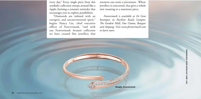  ??  ?? Bangle, Forevermar­k