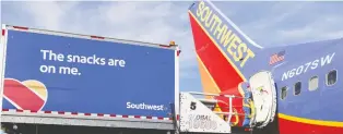  ?? LAURA BUCKMAN/ BLOOMBERG FILES ?? Southwest Airlines Co. is pulling the Max fleet from its schedule through Jan. 5. The grounding will continue to raise Southwest’s costs as it cuts flight and seating capacity this year.