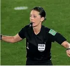  ?? GETTY IMAGES ?? Anna-marie Keighley, here refereeing at the women’s World Cup last year, is New Zealand Football’s female referee of the year.