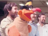  ?? ROBERT FUHRING/SESAME WORKSHOP/HBO ?? Puppeteers Jim Henson, from left, and Frank Oz are shown with director/writer Jon Stone on the set of“Sesame Street,” which is the subject of“Street Gang: How We Got to Sesame Street.”