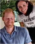  ?? ?? All smiles: The Sussexes at home in TV show trailer