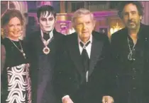  ??  ?? Lara Parker (from left) Johnny Depp, Jonathan Frid and Tim Burton pose on the set of the new film “Dark Shadows.” SCRIPPS HOWARD NEWS SERVICE PHOTO COURTESY LARA PARKER Alberta Cross; Everest; Aaron Lee Tasjan,
Ben Howard, Bunny Gang Nathen Maxwell...