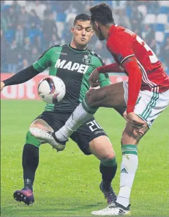  ?? FOTO: GETTY ?? Pol Lirola , durante un partido de la Europa League ante el Rapid de Viena