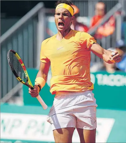  ?? FOTO: GETTY ?? Rafa Nadal, undécimo Masters 1.000 ATP de Montecarlo. Tras Bedene, Khachanov, Thiem y Dimitrov, también arrolló a Nishikori