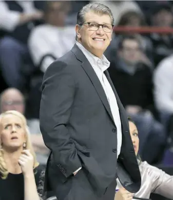  ?? Frank Franklin II/Associated Press ?? Geno Auriemma is eager to continue honing his craft while helping others do the same. “If you’re not learning all the time, you’re standing still.”