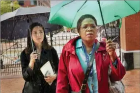  ?? QUANTRELL COLBERT — HBO VIA AP ?? This image released by HBO shows Rose Byrne, left, and Oprah Winfrey in a scene from HBO film “The Immortal Life of Henrietta Lacks,” premiering Saturday at 8 p.m. EDT.