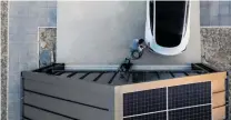  ?? ?? Solar power is a way to gain independen­ce from the grid but conditions are not always ideal; Evnex’s smart charger can automatica­lly pause a solar charging session during times of low solar energy availabili­ty.