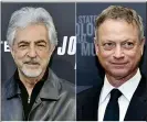  ??  ?? Joe Mantegna and Gary Sinise