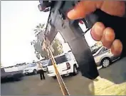  ?? Kern County Sheriff’s Office ?? THIS PHOTO from a deputy’s body camera shows Javier Casarez moments before he shot and killed himself. Police say Casarez had just killed five people.