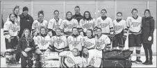  ?? SUBMITTED ?? Fundy Highland Bantam A Subway Selects earned silver at the recent Subway Cup female hockey tournament. The Selects lost in a shootout to Yarmouth in the final. Members of the local club are, front row, from left, Kylee Alexander and Myah Ernst; middle row, Alyssa Ells, Ashlyn Bona, Natasha Hahn, Maggie MacLean, Anna Stewart and Olivia Marks; back row, Camyrn Wright, Taylor DeCoste, coach Stephen Alexander, Jessa MacKeil, Taylor Toole, Mallory Sangster, coach Tom Hahn, Emma MacLeod, Lucia Mason, Jana Cameron, Raleigh MacDonald and coach Annika Mason. Missing from photo is Frankie Hayman.