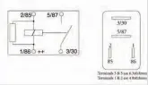  ??  ?? Left and Above: 4-pin micro relays