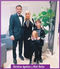  ??  ?? Christina Aguilera y Matt Rutler