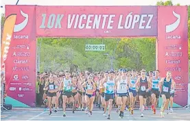  ?? ?? Running. Vicente López, otra sede para las competicio­nes.