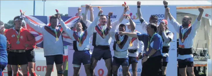  ??  ?? Norton - gold medal winners for GB at the 2017 World Games.