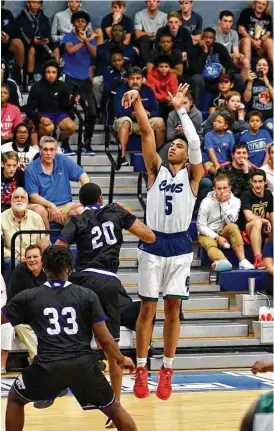  ?? Ted Bell ?? College Park’s Quentin Grimes scored 47 points in the Cavaliers’ 105-80 win over Humble on Monday.