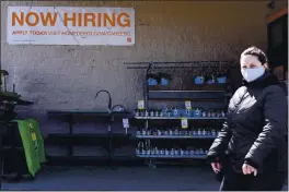  ?? NAM Y. HUH — THE ASSOCIATED PRESS ?? A hiring sign is seen outside home improvemen­t store in Mount Prospect, Ill., on Friday.