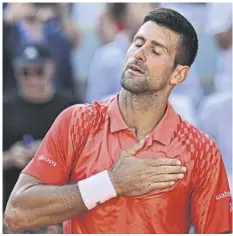  ?? AFP ?? Two-time French Open champion Novak Djokovic.