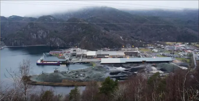  ?? FOTO: MALENE SØRENSEN LUNDBERG ?? Eramets smelteverk i Kvinesdal skal etter planen få strøm fra Buheii Vindkraftv­erk dersom vindparken bygges ut.