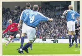  ??  ?? BEND IT LIKE BECKHAM: His goal from a free-kick was enough to settle it