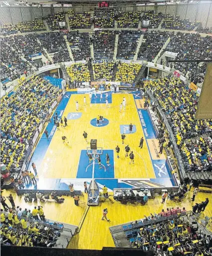  ?? FOTO: ACB PHOTO ?? El pabellón Santiago Martín de la Laguna será el escenario de la Supercopa Endesa 2020