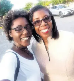  ?? CONTRIBUTE­D PHOTOS ?? Wendy Miller (right) and her daughter, Toni Haughton, on April 5, 2017, Miller’s birthday. It was the last photo they took together.