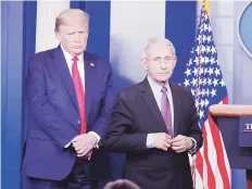  ?? EFE ?? CANDELA. Fauci también criticó que Trump incluyera en un anuncio político una frase suya sacada de contexto.