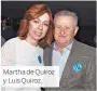  ??  ?? Martha de Quiroz y Luis Quiroz.