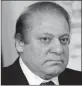  ??  ?? Nawaz Sharif