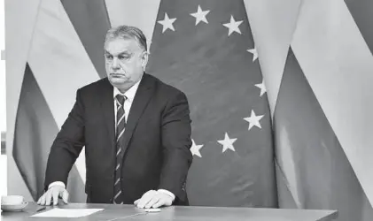  ?? ZOLTAN FISCHER / EFE ?? El primer ministro húngaro Viktor Orbán.