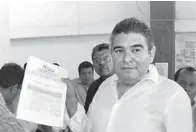  ??  ?? Omar García Castillo, exalcalde de Coyutla, detenido por malos manejos de recursos públicos.