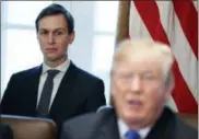  ?? EVAN VUCCI — THE ASSOCIATED PRESS ?? In this file photo, White House senior adviser Jared Kushner listens as President Donald Trump speaks during a cabinet meeting at the White House in Washington.