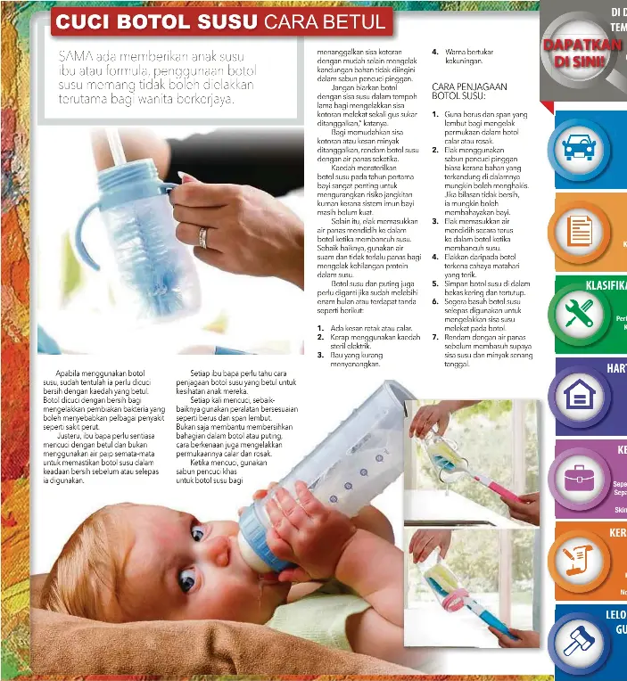 Cuci Botol Susu Cara Betul Pressreader