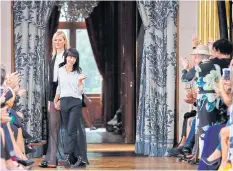  ??  ?? French fashion designer Bouchra Jarrar for Lanvin.