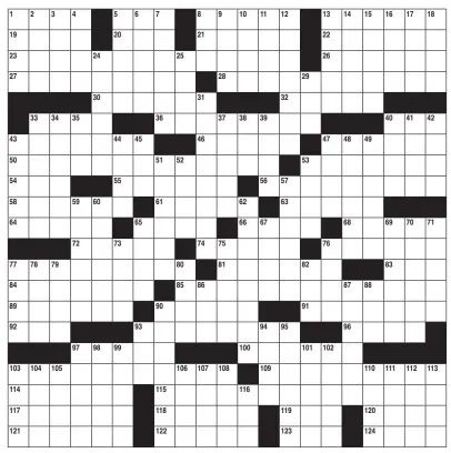  ??  ?? Answers will be printed in next week’s crossword puzzle page.