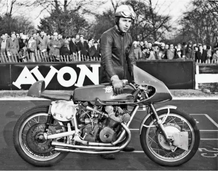  ??  ?? Right: John Surtees was the man who transforme­d MV Agusta’s fortunes in top-flight Grand Prix racing, scoring the factory’s first 500cc World Championsh­ip title in 1956