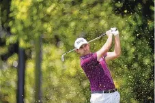  ?? BRYNN ANDERSON/ASSOCIATED PRESS ?? Patrick Cantlay hits from the second tee during Thursday’s first round of the Tour Championsh­ip. As the top seed in the FedEx Cup, he maintained the advantage with a 3-under 67.