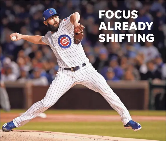  ??  ?? Free agent starting pitcher Jake Arrieta, a former Cy Young winner, will command at least $125 million on the open market. JIM YOUNG, USA TODAY SPORTS